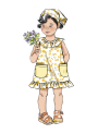 Patron Butterick 6951 ensemble enfant, taille 0,5-4 ans, en français