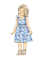 Patron Butterick 6952 ensemble enfant, taille 0,5-4 ans, en français