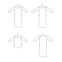 Patron Butterick 6957 manteau vintage femme, taille 32-40, en français