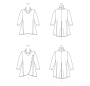 Naaipatroon Butterick 6962 pullover, maat 56-64, Dui/En/Fr