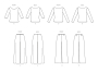 Naaipatroon Butterick 6966 combinatie, maat 40-48, Dui/En/Fr
