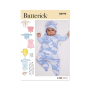 Patron Butterick 69701 kit tenues pour bébé, taille XS-L, en français