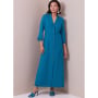 Patron Butterick 6974 robe chemise femme, version papier, taille 34-42, en français