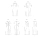 Patron Butterick 6974 robe chemise femme, version papier, taille 42-50, en français
