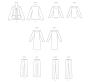 Naaipatroon Butterick 6975 combinatie, maat 42-50, Dui/En/Fr