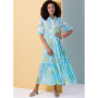 Patron Butterick 6977 robe femme, version papier, taille 42-50, en français