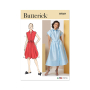 Patron Butterick 7021 robe vintage femme, version papier, taille 34-42, en français