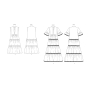 Naaipatroon Butterick Dames Jurk 6993, maat 44-52, Dui/En/Fr