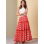 Patron Butterick 6999 jupe à volants femme, version papier, taille 34-42, en français