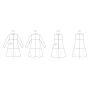 Patron Butterick 6991 robe femme vintage, version papier, taille 34-42, en français