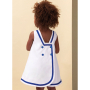 Patron Butterick 7003 robe tablier/culotte enfant, version papier, taille 1/2–4ans, en français