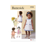 Patron Butterick 7003 robe tablier/culotte enfant, version papier, taille 1/2–4ans, en français