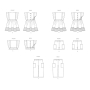 Patron Butterick 7004 robe tablier/culotte enfant, version papier, taille 3-8ans, en français