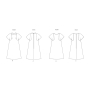 Patron Butterick 6990 robe femme vintage, version papier, taille 34-42, en français