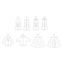 Naaipatroon Butterick Playsuit, Blouse, Rok 6989, maat  42-50, Dui/En/Fr