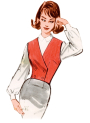 Patron Butterick Retro 7018 veste, taille 32-40, en français