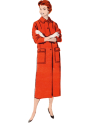 Patron Butterick retro 7020 manteau vintage femme, taille 36-44, en français
