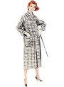 Patron Butterick retro 7020 manteau vintage femme, taille 44-52, en français