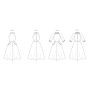 Patron Butterick 6992 robe femme vintage, version papier, taille 38-46, en français