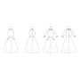 Patron Butterick 6992 robe femme vintage, version papier, taille 40-48, en français