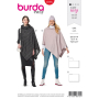 Naaipatroon cape, Burda 6175, Dui/En/Fr