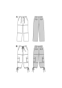Naaipatroon broek Burda 5740, Nl/Dui/En/Fr