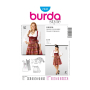 Patron Burda 7443 Robe Dirndl, en français