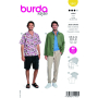 Naaipatroon herenjas en -shirt, Burda 5842, Nl/Dui/En/Fr