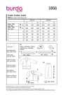 Sewing pattern Men`s Pyjama, Burda 5956, En/Ger/Fr