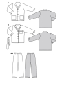 Sewing pattern Men`s Pyjama, Burda 5956, En/Ger/Fr