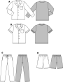 Naaipatron Mennen Pyjama, Burda 6741, Dui/En/Fr