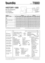 Sewing pattern history dress, Burda 7880, En/Ger/Fr