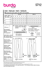 Schnittmuster Hose, Burda 5712