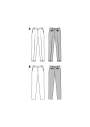 Broek, Burda 6689, Dui/En/Fr