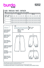 Patron Burda 9202 pantalon / short enfant & bébé, version papier, en français