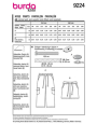 Patron Burda 9224 pantalon / short enfant, version papier, en français