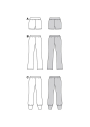 Naaipatroon Broek Dames, Burda 5789, NL/GB/DE/FR