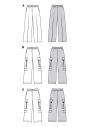 Naaipatroon Broek Dames, Burda 5801, Nl/Dui/En/Fr
