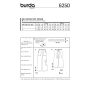 Naaipatroon broek, Burda 6250, Dui/En/Fr