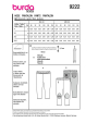 Patron Burda 9222 pantalon enfant, version papier, en français