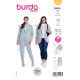 Naaipatroon broekpak, Burda 5935, Nl/Dui/En/Fr