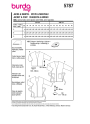 Patron Burda 5787 veste / manteau femme, version papier, en français