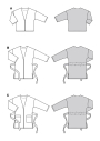 Patron Burda 5787 veste / manteau femme, version papier, en français