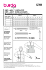 Patron Burda 5691 veste & shirt femme, version papier, en français