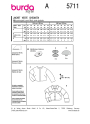 Schnittmuster Jacke, Burda 5711