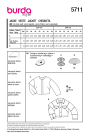 Schnittmuster Jacke, Burda 5711