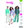 Patron Burda 5830 veste femme, version papier, en français