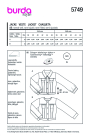 Sewing pattern Jacket, Burda 5749, En/Ger/Fr