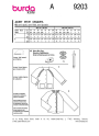 Schnittmuster Jacke Kids, Burda 9203