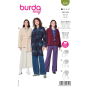Naaipatroon jas en mantel, Burda 5976, Dui/En/Fr